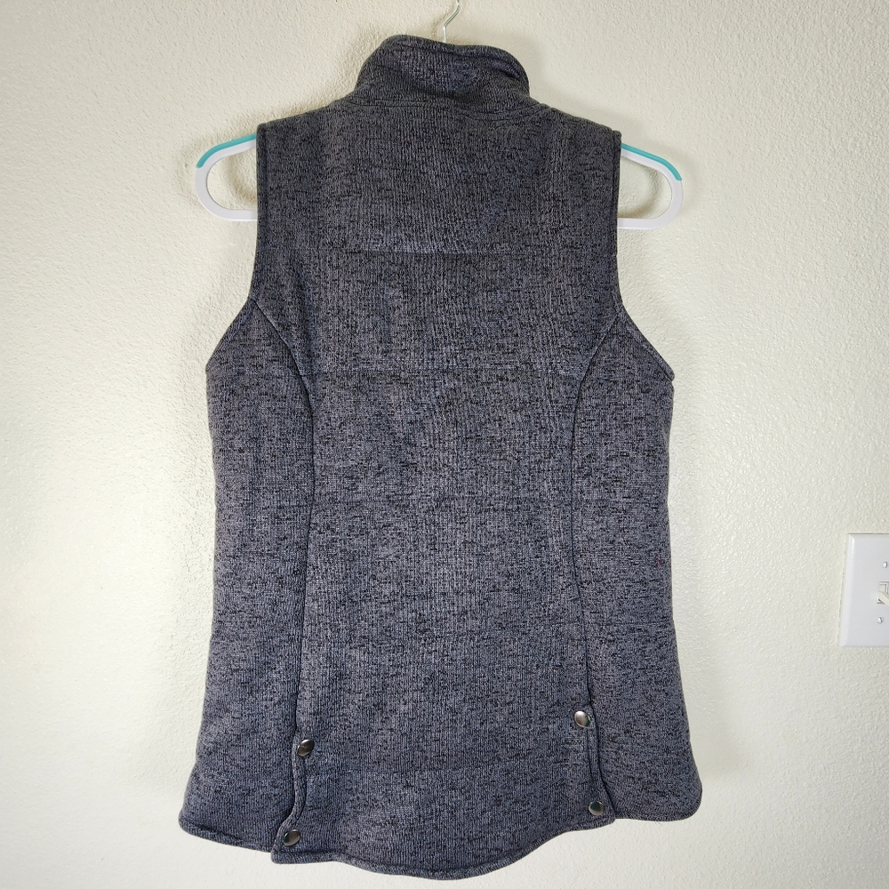 Marleylilly Women Gray  Quilted HHL Monogrammed Vest Size S - Picture 5 of 16